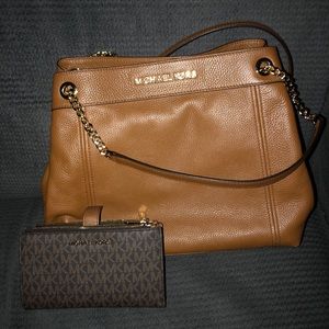 Michael Kors purse with matching wallet